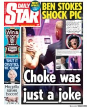 Daily Star () Newspaper Front Page for 9 October 2019