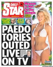 Daily Star () Newspaper Front Page for 9 November 2012