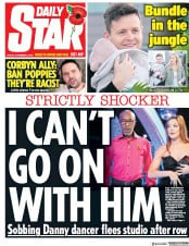 Daily Star () Newspaper Front Page for 9 November 2018