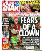 Daily Star () Newspaper Front Page for 9 November 2022