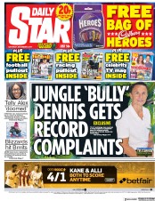Daily Star () Newspaper Front Page for 9 December 2017