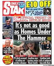 Daily Star () Newspaper Front Page for 9 December 2022