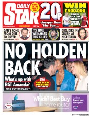 Daily Star () Newspaper Front Page for 9 February 2018