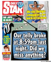 Daily Star () Newspaper Front Page for 9 March 2021