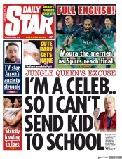 Daily Star () Newspaper Front Page for 9 May 2019