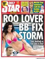Daily Star () Newspaper Front Page for 9 June 2014