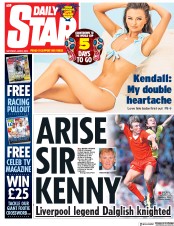 Daily Star () Newspaper Front Page for 9 June 2018