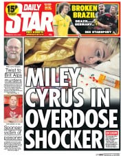 Daily Star () Newspaper Front Page for 9 July 2014