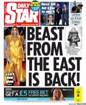 Daily Star () Newspaper Front Page for 9 September 2019