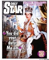 Daily Star () Newspaper Front Page for 9 September 2022