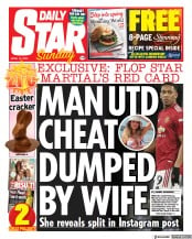 Daily Star Sunday () Newspaper Front Page for 10 April 2022
