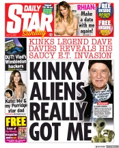 Daily Star Sunday () Newspaper Front Page for 10 July 2022