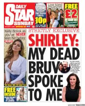 Daily Star Sunday () Newspaper Front Page for 11 October 2020