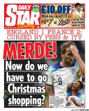 Daily Star Sunday () Newspaper Front Page for 11 December 2022
