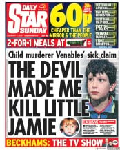 Daily Star Sunday () Newspaper Front Page for 11 February 2018