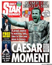 Daily Star Sunday () Newspaper Front Page for 11 July 2021