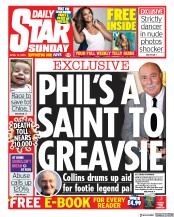 Daily Star Sunday () Newspaper Front Page for 12 April 2020