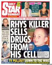 Daily Star Sunday () Newspaper Front Page for 12 May 2019