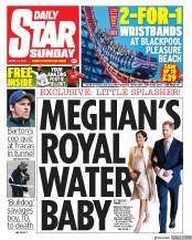 Daily Star Sunday () Newspaper Front Page for 14 April 2019