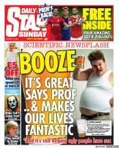 Daily Star Sunday () Newspaper Front Page for 15 August 2021