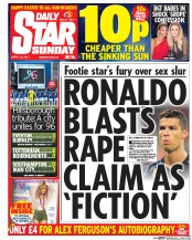 Daily Star Sunday () Newspaper Front Page for 16 April 2017