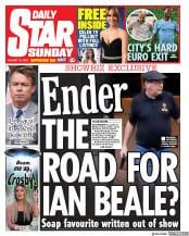 Daily Star Sunday () Newspaper Front Page for 16 August 2020