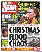 Daily Star Sunday () Newspaper Front Page for 17 November 2019