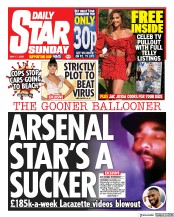 Daily Star Sunday () Newspaper Front Page for 17 May 2020