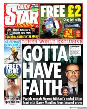 Daily Star Sunday () Newspaper Front Page for 18 December 2022