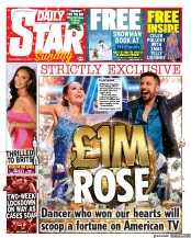 Daily Star Sunday () Newspaper Front Page for 19 December 2021