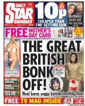 Daily Star Sunday () Newspaper Front Page for 19 March 2017