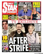 Daily Star Sunday () Newspaper Front Page for 19 September 2021