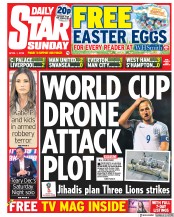 Daily Star Sunday () Newspaper Front Page for 1 April 2018