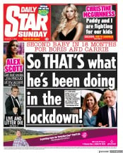 Daily Star Sunday () Newspaper Front Page for 1 August 2021