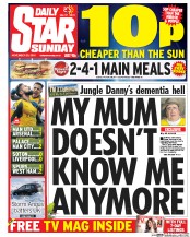 Daily Star Sunday () Newspaper Front Page for 20 November 2016