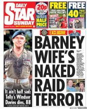 Daily Star Sunday () Newspaper Front Page for 20 January 2019