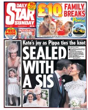 Daily Star Sunday () Newspaper Front Page for 21 May 2017