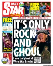 Daily Star Sunday () Newspaper Front Page for 23 October 2022