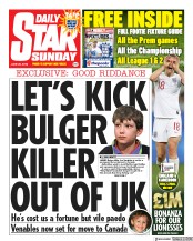 Daily Star Sunday () Newspaper Front Page for 23 June 2019