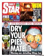 Daily Star Sunday () Newspaper Front Page for 24 October 2021