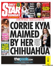 Daily Star Sunday () Newspaper Front Page for 24 November 2019
