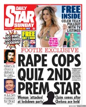 Daily Star Sunday () Newspaper Front Page for 24 May 2020