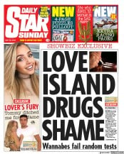 Daily Star Sunday () Newspaper Front Page for 26 May 2019