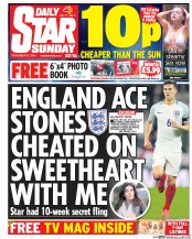 Daily Star Sunday () Newspaper Front Page for 27 November 2016