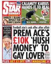 Daily Star Sunday () Newspaper Front Page for 27 May 2018