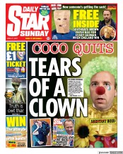 Daily Star Sunday () Newspaper Front Page for 27 June 2021