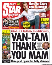 Daily Star Sunday () Newspaper Front Page for 28 February 2021