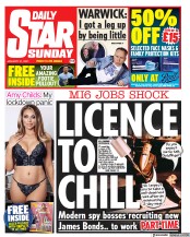 Daily Star Sunday () Newspaper Front Page for 31 January 2021