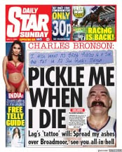 Daily Star Sunday () Newspaper Front Page for 31 May 2020