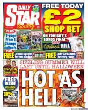 Daily Star Sunday () Newspaper Front Page for 31 July 2022